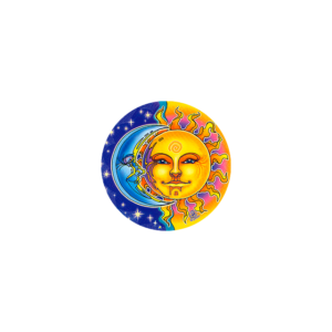 Mandala Art Stickers Sun and Moon