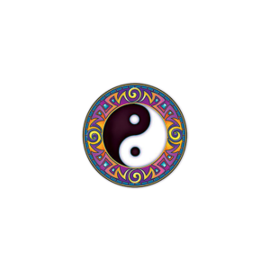 Mandala Art Stickers Yin Yang