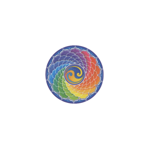 Mandala Art Stickers Rainbow Spiral